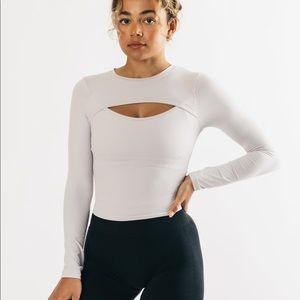 Alphalete Ultrasoft Keyhole Long Sleeve S